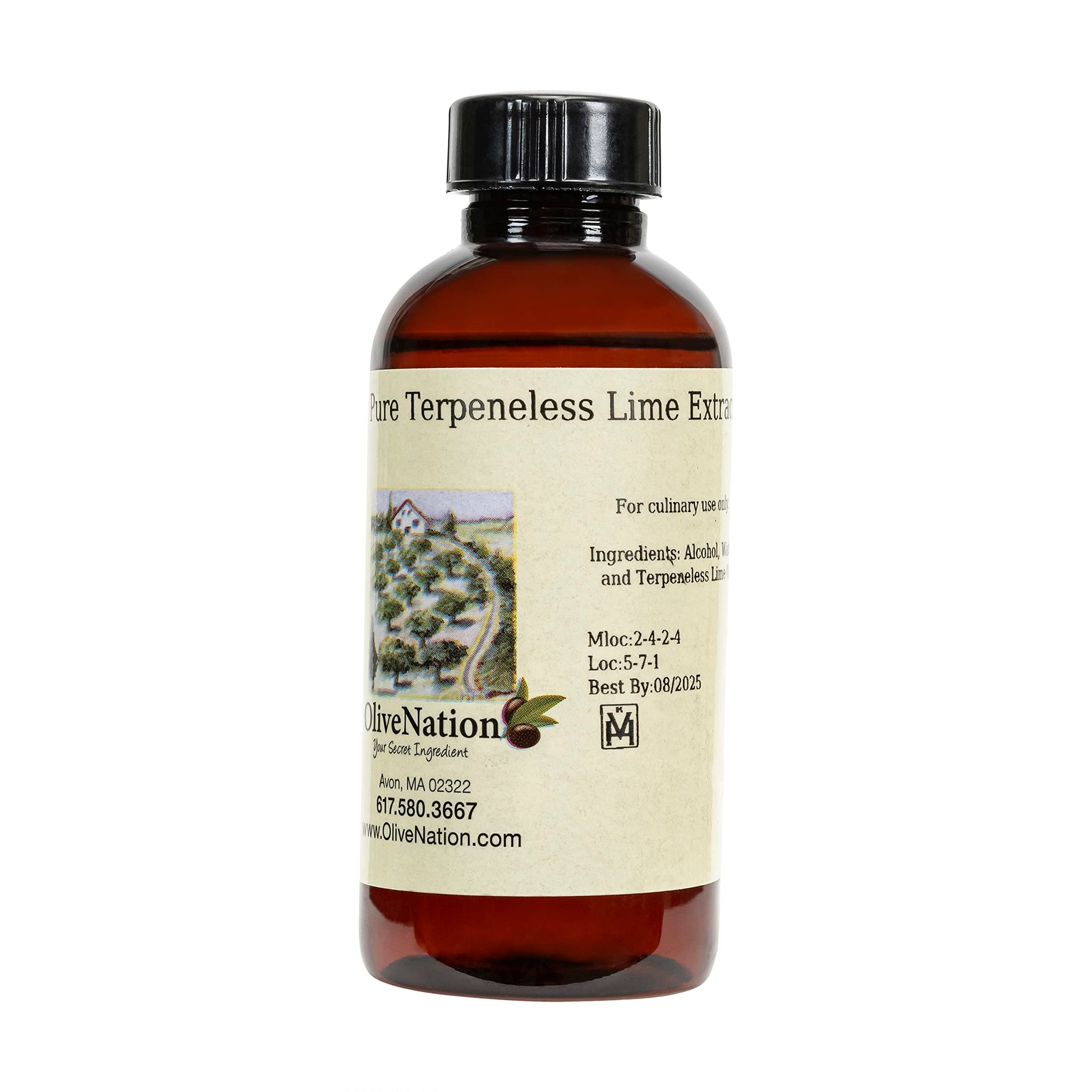 Terpeneless Lime Extract - Tart Citrus Flavor for Cakes - Cookies - Icing - Filling - Terpeneless - PG Free - Non-GMO - Gluten Free - Kosher - Vegan