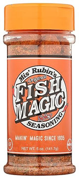 Magic Fish Seasoning, Cajun Seasoning, Savory, Spicy & Finger Licking Good - Catfish, Bass, Salmon, Shrimp Seasoning - Dry Rub For Fish & Seafood