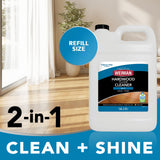 Weiman Hardwood Floor Cleaner Gallon and Refillable Squeeze Bottle - Finished Wood Surfaces