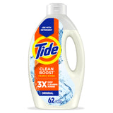 Tide Clean Boost Fabric Rinse, 62 fl oz fl oz, Removes Odors and Residues, Safe on All Fabrics, Free of Dyes and Heavy Perfumes, Original Scent
