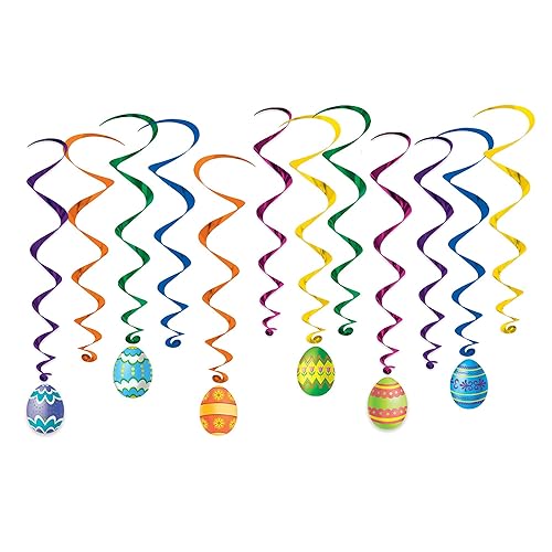 Beistle Easter Egg Whirls Pack of 12