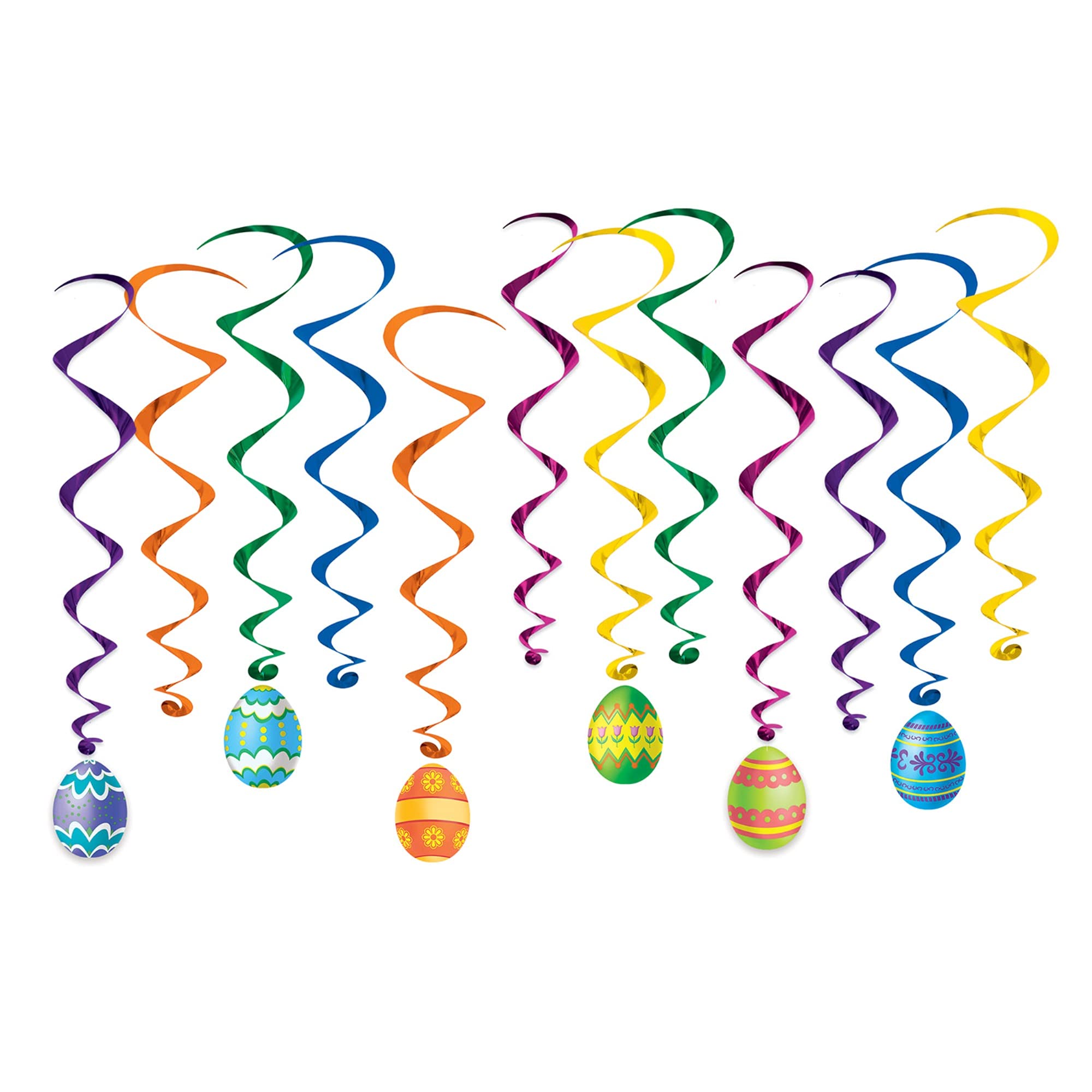Beistle Easter Egg Whirls Pack of 12