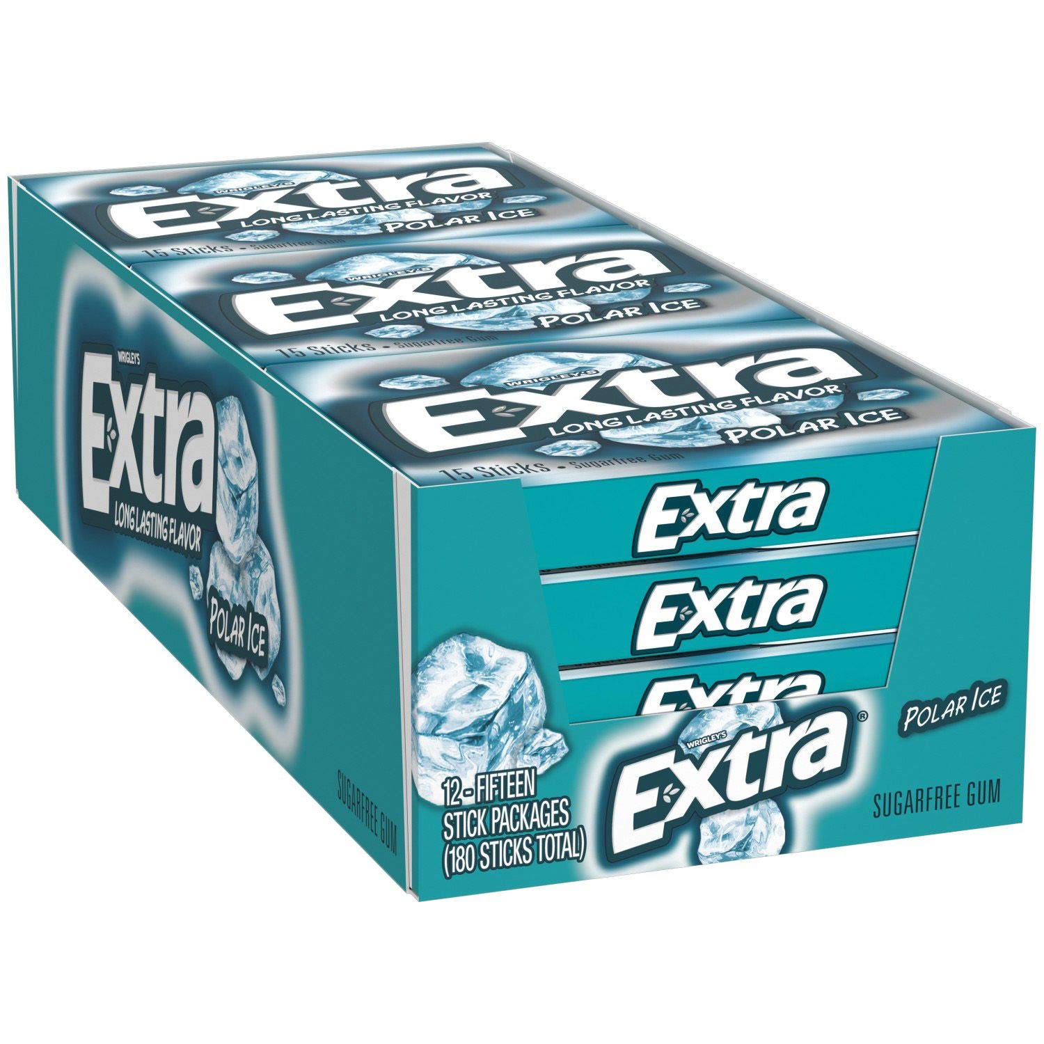 Bulk Pack Chewing Gum (Extra Polar Ice, 180 pieces)
