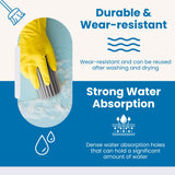Gadgetime USA Damp Clean Duster for Cleaning - Pack of 5 - Reusable Household Duster Sponge for Blinds, Glass, Baseboards, Vent, Mirrors, Cobweb