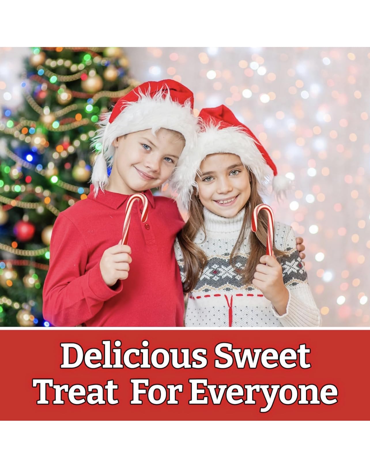 CANDY CANES (144 COUNT) -12 PACK, Peppermint Candy Canes, Individually Wrapped Bulk Candy Canes, Christmas Candy, Stocking Stuffers for Kids, Holiday