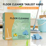 NCCEN Floor Cleaning Tablets, 24 Count, Hard Floor Cleaner Tablets, Lemon Scent, Multi-Surface Effervescent Cleaner for Hardwood, Tile, Vinyl