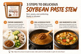 Korean Soybean Paste Doenjang, Spicy & Savory Fermented Bean Paste with Cheongyang Chili Pepper, Mushroom & Anchovy Flavor, 100% Korean Ingredients