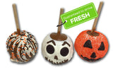 US Sweets Caramel Apple 3 Pack - Caramel Granny Smith Apples Dipped & Drizzled in White Chocolate | Candied Chocolate Apples | Delicious Gift |