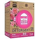 WBM 10-in-1 Laundry Pods, Total 128 Count, High Efficiency, Ultra Concentrate with Powerful Stain Lifter Technology, Fabric Softener With Rose