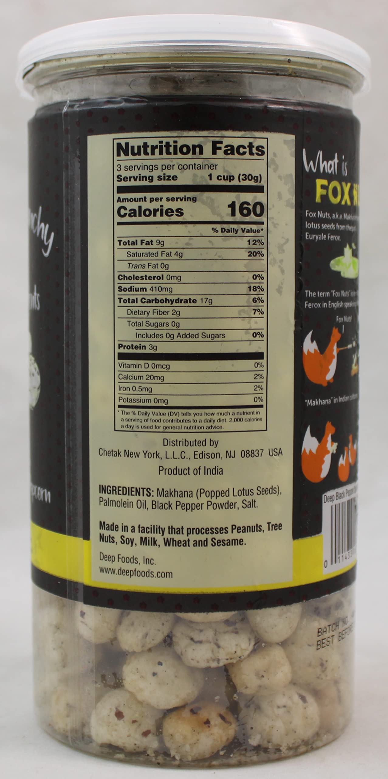 Black Pepper Makhana (3.2oz)