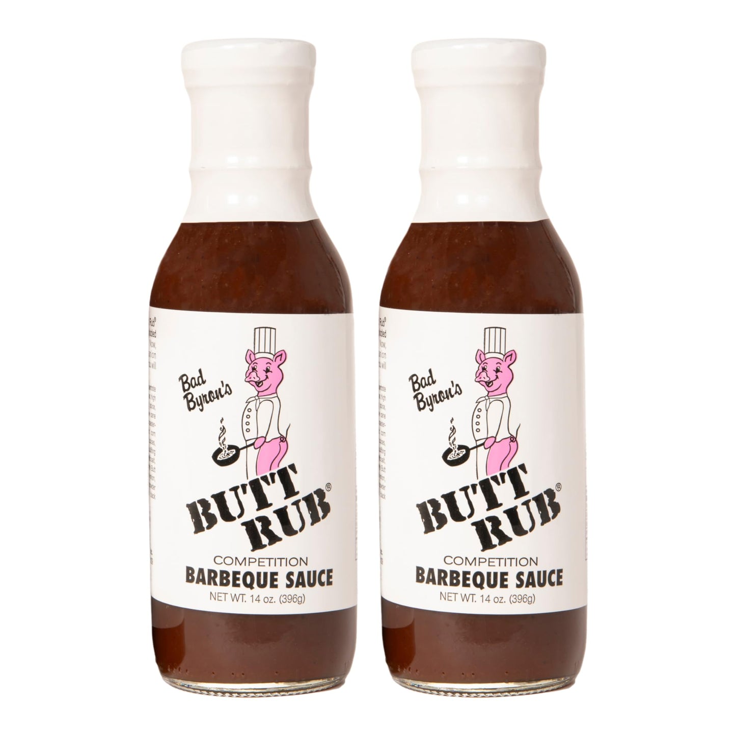 Bad Byron's Butt Rub Competition Barbeque Sauce, 14 oz | Tomato-Based BBQ Sauce | Sweet Heat & Tangy Flavor | Perfect for Grilling & Smoking (14 Ounce