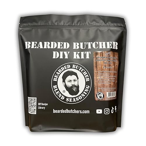 Bearded Butchers Original Bratwurst DIY Kit - Make Mild & Flavorful Homemade Brats - Includes Our Original Seasoning, High-Temp Mozzarella Cheese, and