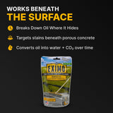 CAF Outdoor Cleaning EXIMO Waterless Concrete Cleaner, Oil Stain Remover for Driveway, Garage Floor, Basement & Walkway Surfaces, Natural Concrete