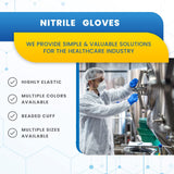 Green Direct Nitrile Disposable Gloves, Food Prep Kitchen Cooking and Cleaning Gloves Disposable Latex Free, and Powder Free Size Medium, Pack of 100
