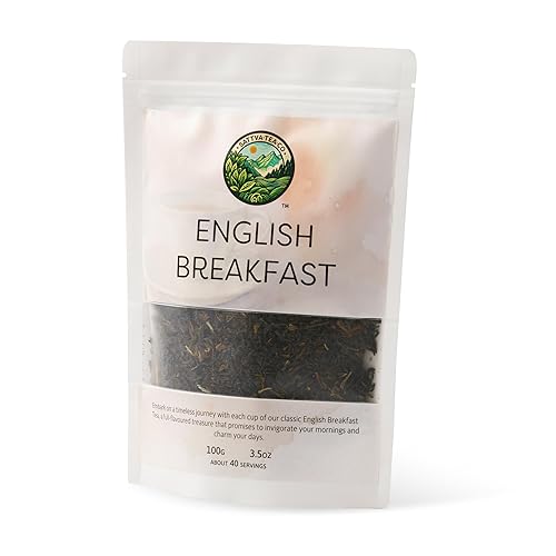 Sattva Tea Co | English Breakfast Black Tea | 100g/3.5oz Loose Leaf (Makes 40+ Cups) | Bold, Malty Blend | Sustainably Sourced, Vegan & Non-GMO