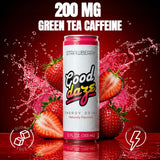 Good Daze Energy Drink, 200mg of Caffeine, Sugar Free, Strawberry 12-Pack