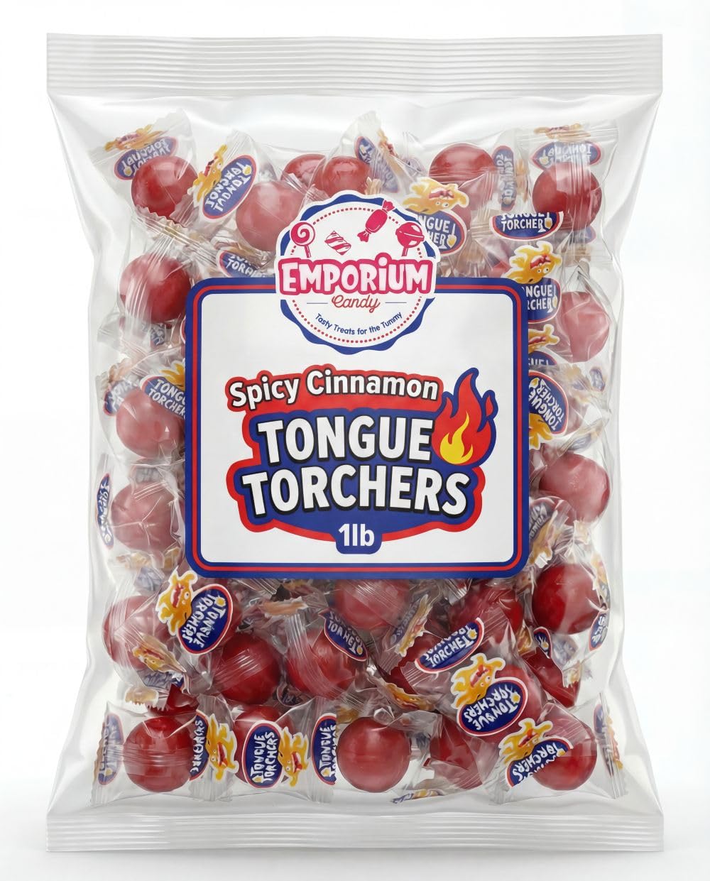 1 lb Tongue-Torching Cinnamon Candy - Fiery Spicy Drops for Parties, Gifts & Sweet Heat Lovers - Individually Wrapped Bulk