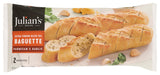 Julians Recipe Parmesan & Garlic Baguette, 12.35 OZ