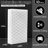 MOJOTORY Magic Sponges Cleaning Eraser, 2X Density Melamine Sponge, Cleaning Foam Pads, Multi-Functional Household Cleaning Supplies, for Kitchen