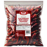Alma Gourmet Whole Dried Calabrian Red Hot Chili Peppers - Peperoncino Secco Calabrese, Authentic Italian Spicy Peppers, Imported from Italy - 14.1oz
