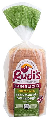 Rudis Bakery,Bread Sourdough Rocky Mountain Thin Slice Organic,18 Ounce