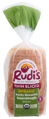 Rudis Bakery,Bread Sourdough Rocky Mountain Thin Slice Organic,18 Ounce