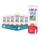 BUBBL'R cranberry grapefruit sparkl'r, Antioxidant Sparkling Water with Natural Caffeine, 0g Sugar, Gluten Free, All Natural Flavors, 12 Fl Oz Cans