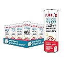 BUBBL'R cranberry grapefruit sparkl'r, Antioxidant Sparkling Water with Natural Caffeine, 0g Sugar, Gluten Free, All Natural Flavors, 12 Fl Oz Cans