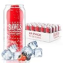 BAWLS Guarana Cherry, BAWLS Guarana Drink, Guarana Soda, Guarana Fueled Soda for Energy, High Energy Caffeinated Drink, 16oz 24 Pack Cans