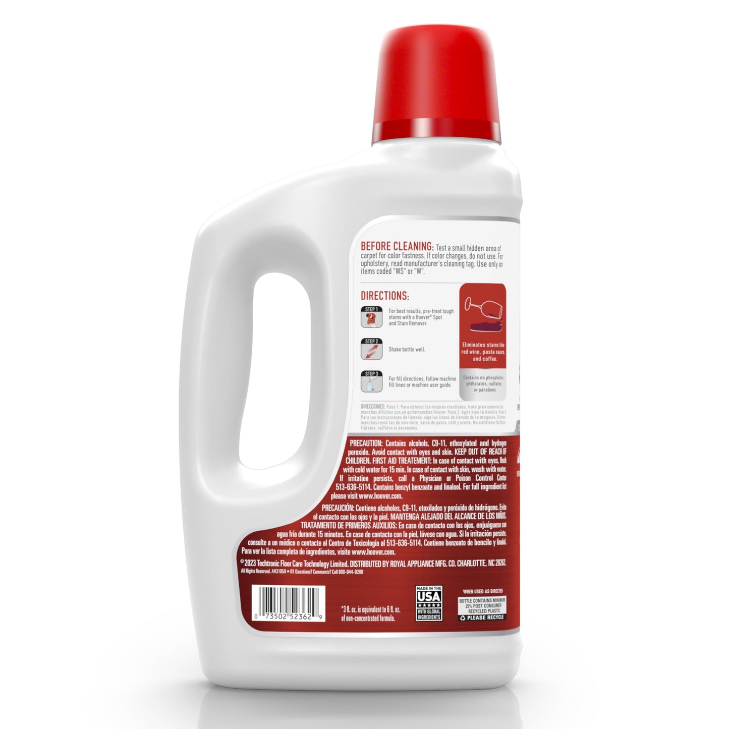 Hoover Oxy Carpet Cleaner Solution, 50 oz., Ocean Breeze Scent, Deep Cleaning Carpet Shampoo Solution, Removes Tough Colored Stains from Carpet