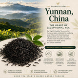 Organic English Breakfast Black Tea - High Mountain Yunnan Whole Leaf Tea - Bold, Smooth & Full-Bodied Morning Tea - 1 lb (454g) Bulk Loose Leaf