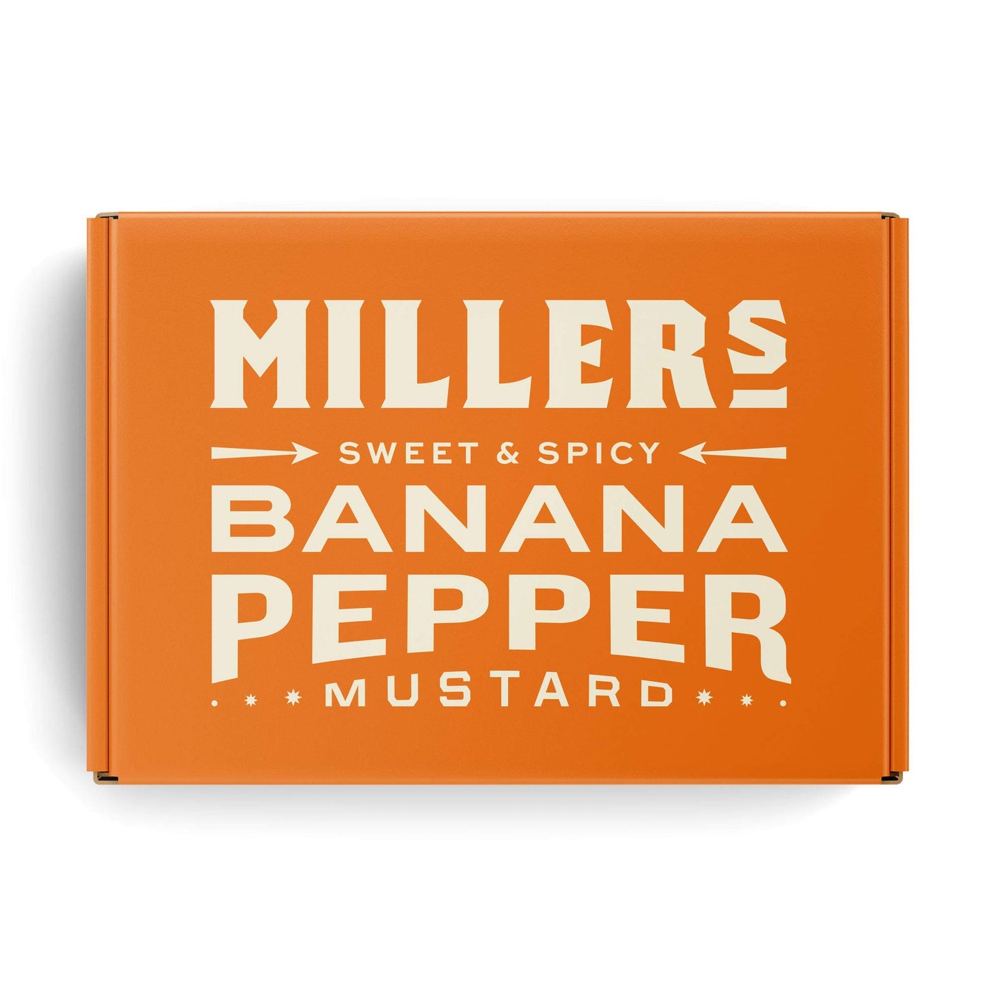 Miller's Banana Pepper Mustard Sauce Gift Box - Includes Hot, Mild, Habanero - Best Use for Chicken Wing, Burgers, Sandwich, Non-GMO Project Verified
