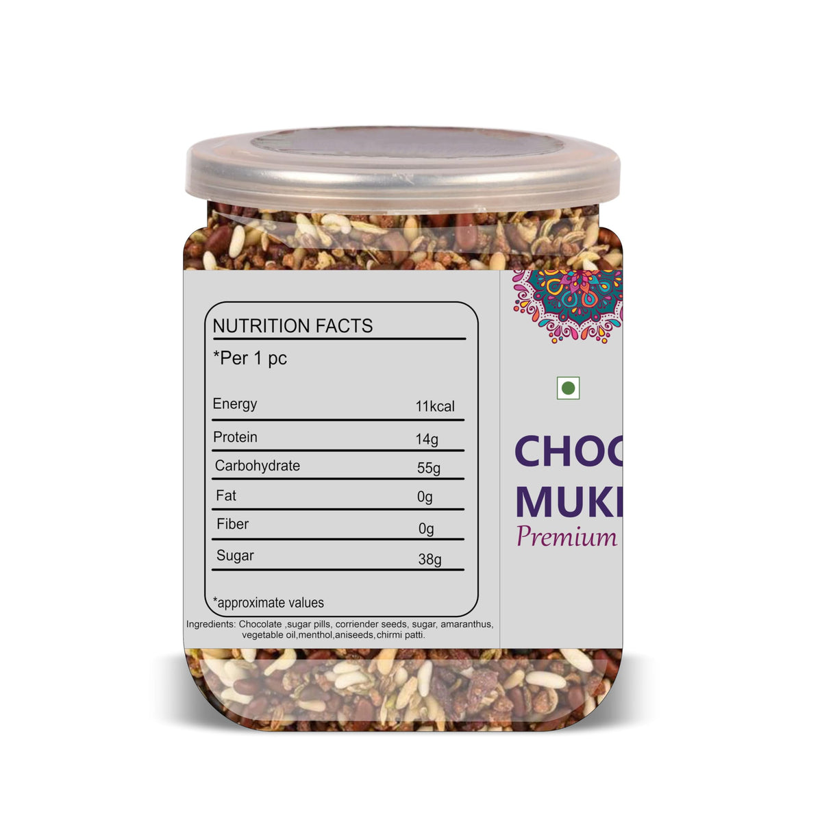 CHATOKDE Chocolate Mukhwas 500 Gram Airtight Container