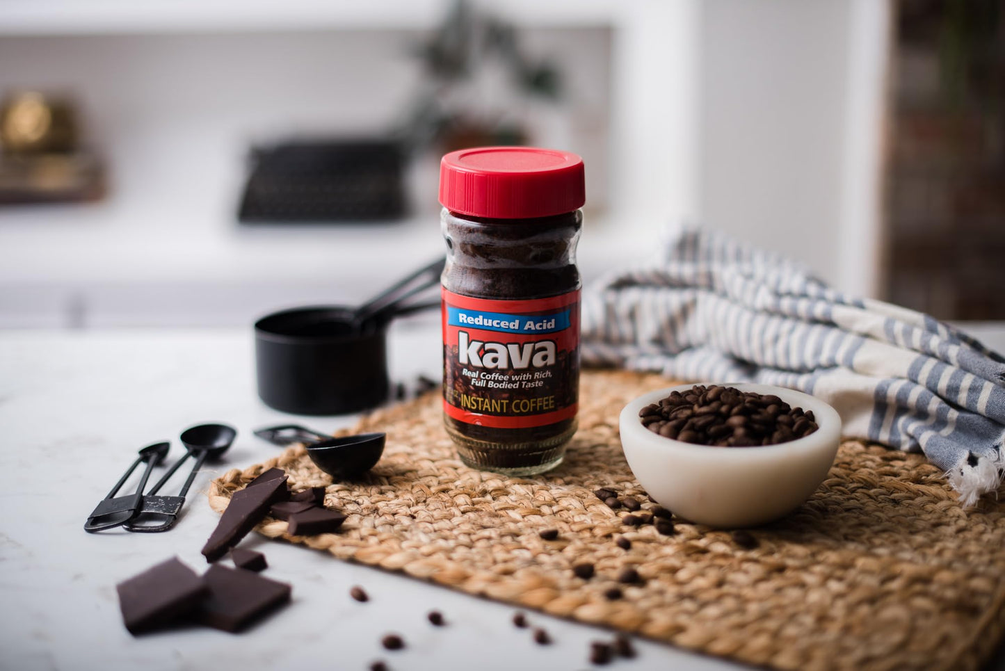 Kava Acid Reduced Instant Coffee in Glass Jar, 4 Ounce (Pack of 1)