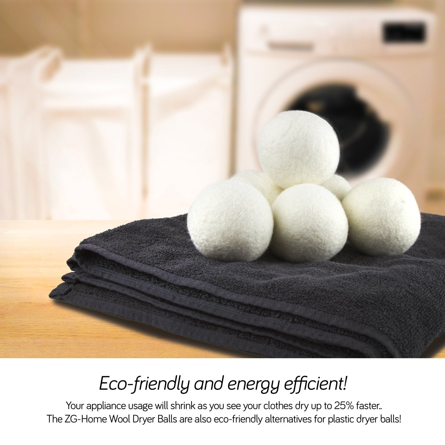 (Upgraded) SnugPad XL Size Wool Dryer Balls Natural Fabric Softener & 100% Organic Premium New Zealand Wool, Reduce Wrinkles & Save Time, Baby Safe