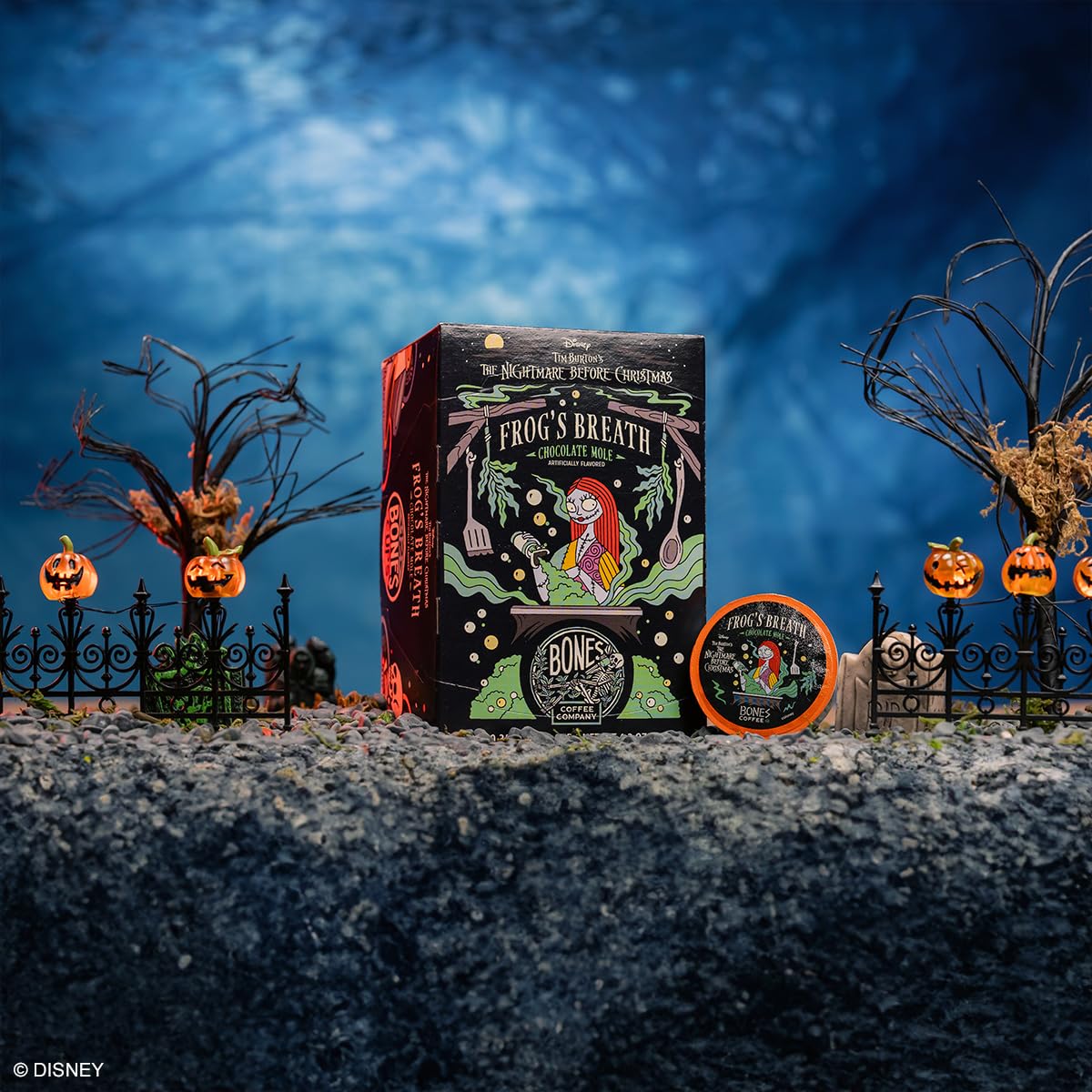 Bones Coffee Company Frog's Breath, Chocolate Mole Flavored Coffee Pods, Low Acid Medium Roast Single-Serve Bones Cups for K-Cups Brewers Coffee Maker