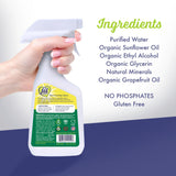 FIT Organic Fruit and Vegetable Wash Spray - USDA Certified Organic & Kosher Produce Cleaner - Removes Surface Contaminants-Family & Pet Safe, Natural