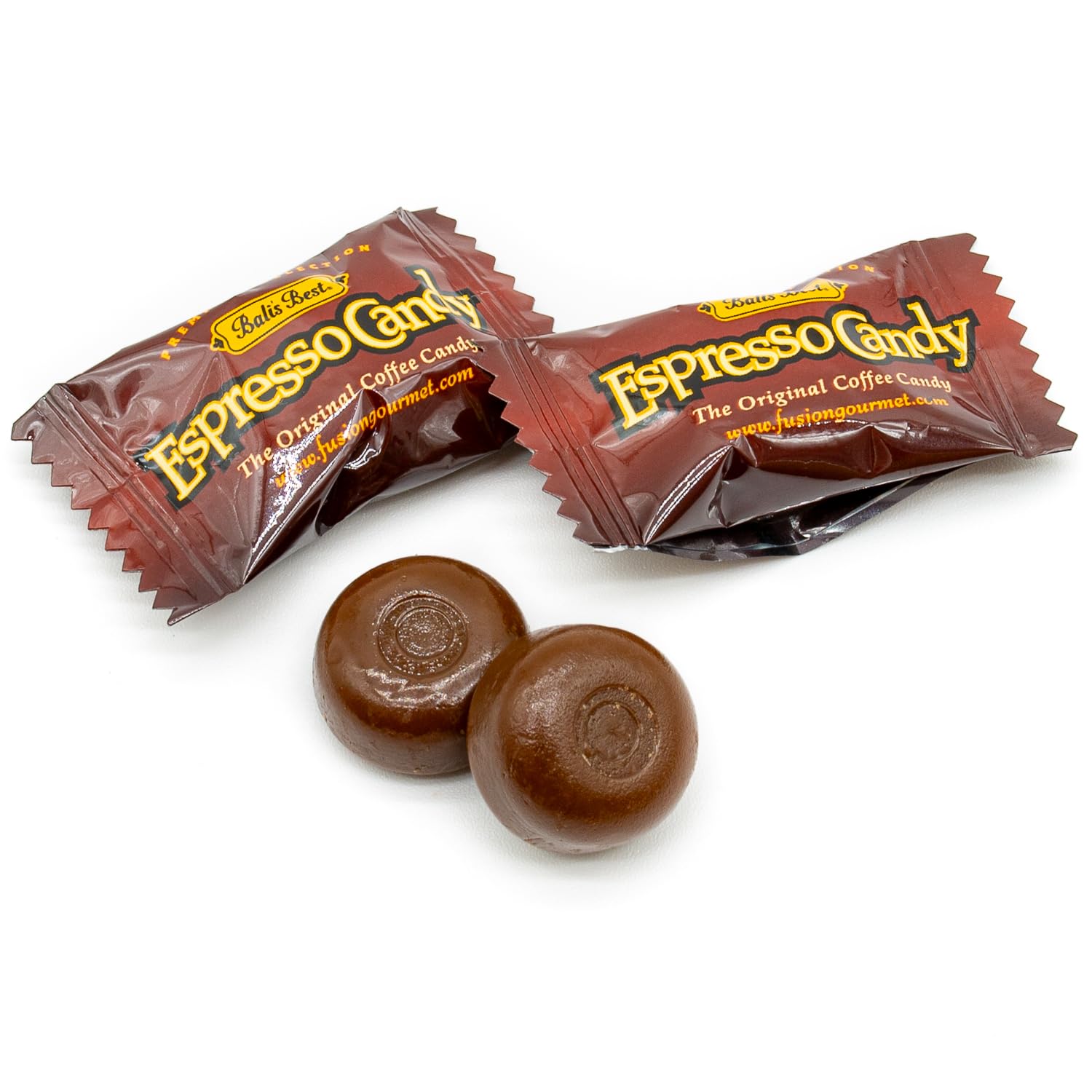 Espresso Candy 1 lb Individually Wrapped - Natural Espresso Coffee Flavor, Soft Cream Filling, Hard Caramel Shell