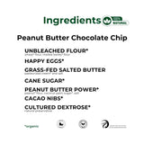 The Panza Peanut Butter Chocolate Chip Gourmet Cookie Snack Thin & Crispy | Organic, Non-GMO, 100% Natural Ingredients | Mini Pouch 0.7 oz