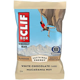 CLIF BAR - White Chocolate Macadamia Nut Flavor - Made with Organic Oats - Energy Bars - Non-GMO - Plant Based Protein Bars (1 Count)