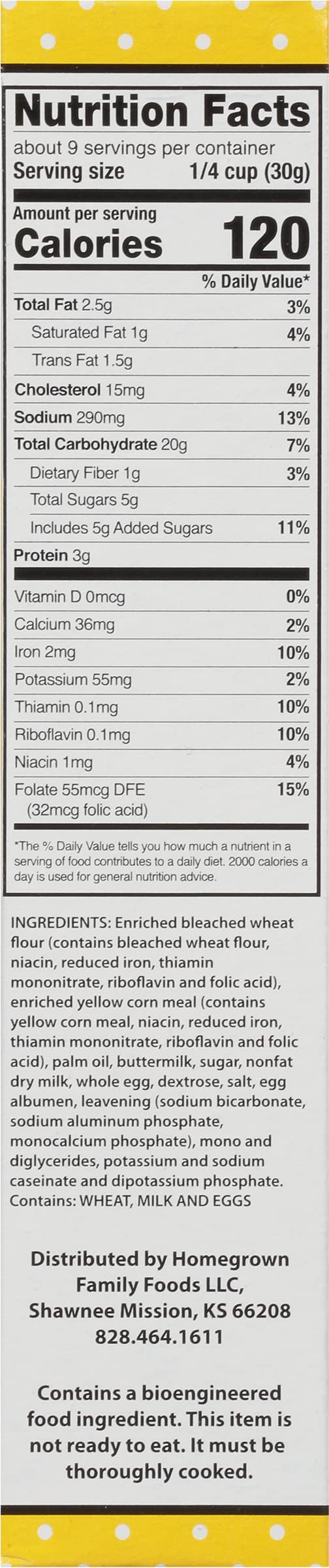 Kentucky Kernel Sweet Yellow Cornbread Mix, 10 Ounce