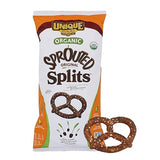 Unique Snacks Sprouted Splits Pretzels, Sprouted Pretzels, Delicious Homestyle Baked Snack Bag, OU Kosher, and Non-GMO Food, No Artificial Flavor, 8