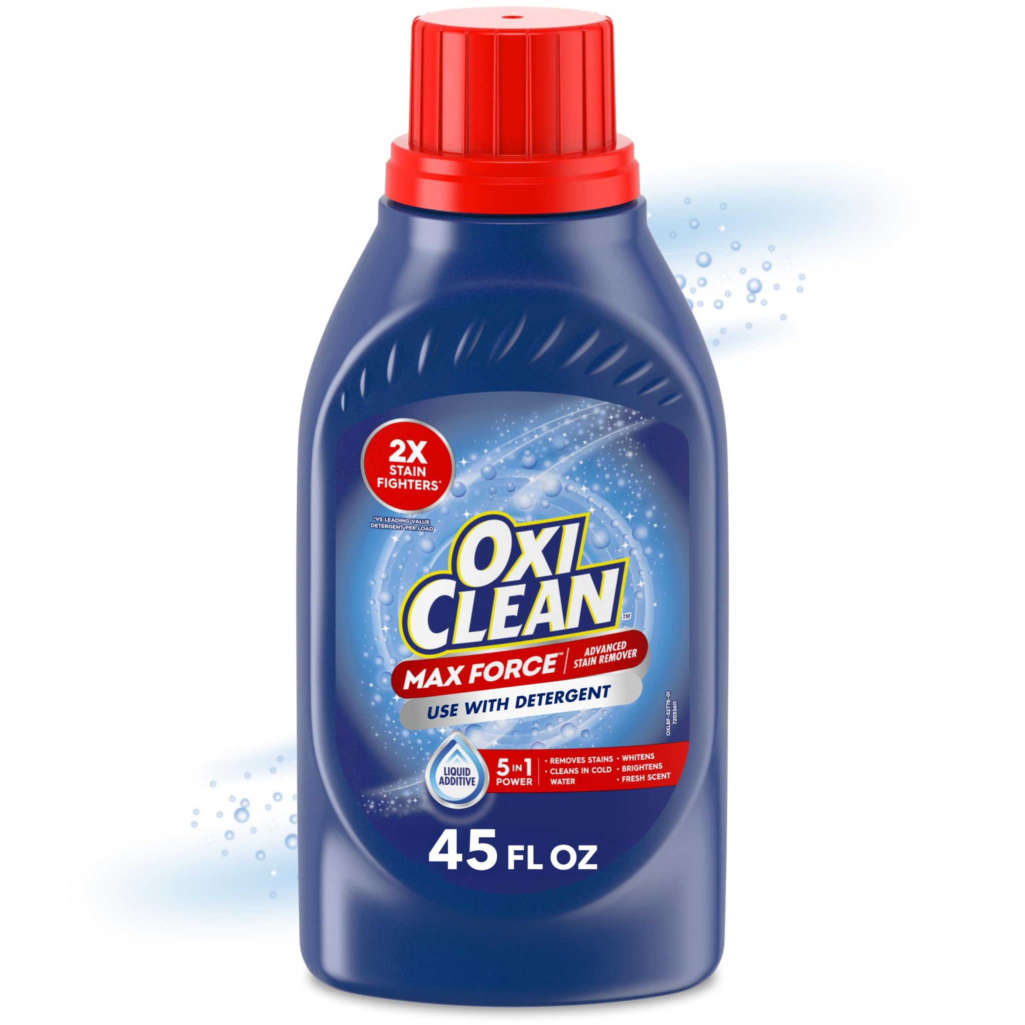 OxiClean Max Force Advanced Stain Remover Liquid, Color-Safe, Bleach-Free Kids and Baby Essential, Use with Detergent to Remove Messy Stains like
