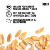 2 LB Powdered Peanut Butter from US Farms - Bulk, Only 1 Ingredient - Roasted Peanuts, Vegan, No Additives, Preservative Free, No Salt, No Sugar - 76