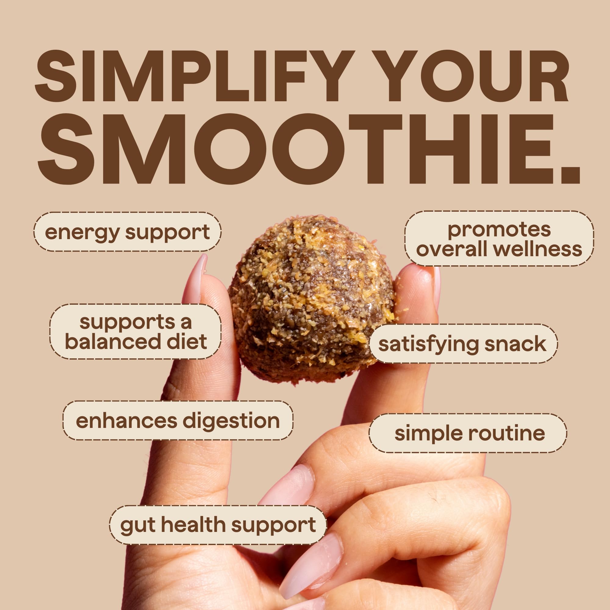 The Bomb Co. Blender Bomb, Java Jolt, Superfood Smoothie Mix With Coffee & Amino Acids for Energy Support, High Fiber 10 Servings