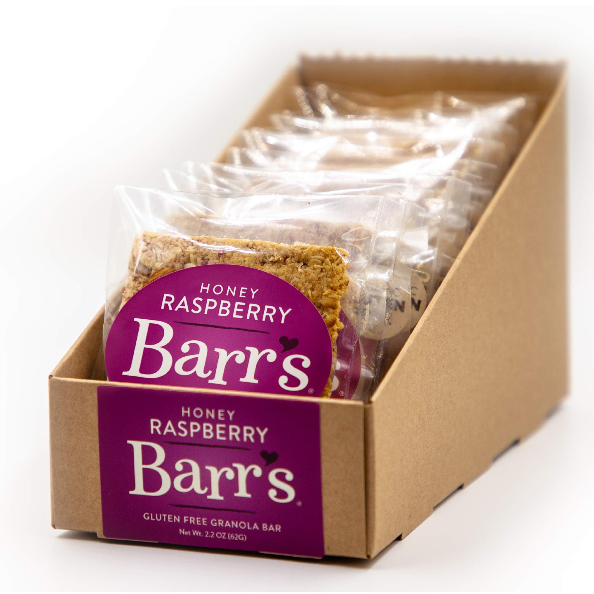 Mrs. Barr’s Natural Foods Granola Bars | Honey Raspberry | Certified Organic Gluten Free Oats | Soft Texture | Small Batch | Gourmet Quality | Real