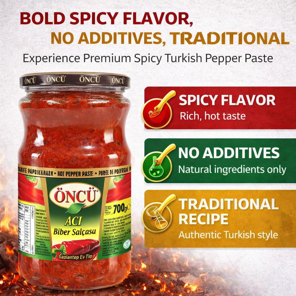 Oncu Turkish Hot Pepper Paste 700gr