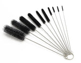 Eboot 10 Pcs 8.2 Inch Tube Cleaning Brushes Nylon Cleaner Brush Long Sink Drain Pipe Cleaning Brushes 10 Different Diameters for Bottle Straw Tumbler