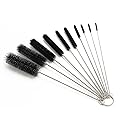 Eboot 10 Pcs 8.2 Inch Tube Cleaning Brushes Nylon Cleaner Brush Long Sink Drain Pipe Cleaning Brushes 10 Different Diameters for Bottle Straw Tumbler