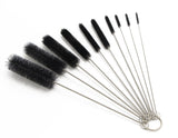 Eboot 10 Pcs 8.2 Inch Tube Cleaning Brushes Nylon Cleaner Brush Long Sink Drain Pipe Cleaning Brushes 10 Different Diameters for Bottle Straw Tumbler